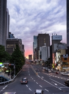 Coucher de soleil sur Tokyo
